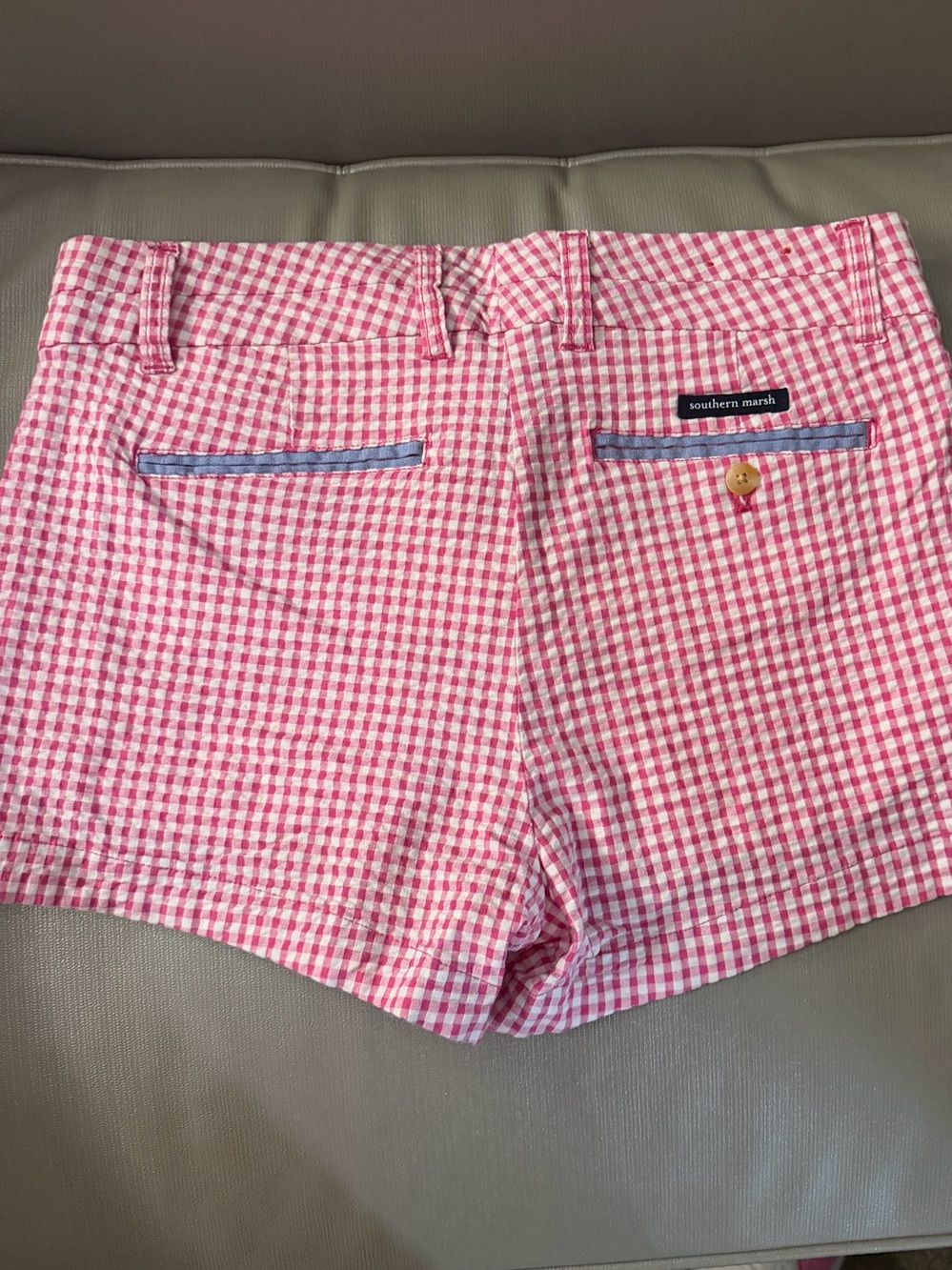 Southern Marsh Pink Gingham Shorts Women’s Size 4